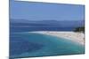Beach of Zlatni Rat (Golden Horn) and the Island of Hvar in the Background-Markus Lange-Mounted Photographic Print