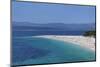 Beach of Zlatni Rat (Golden Horn) and the Island of Hvar in the Background-Markus Lange-Mounted Photographic Print