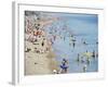 Beach on a Hot Day, Southsea, Hampshire, England, United Kingdom-Jean Brooks-Framed Photographic Print