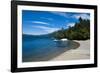 Beach on a Mountain Lake in Los Alerces National Park, Chubut, Patagonia, Argentina, South America-Michael Runkel-Framed Photographic Print