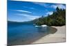 Beach on a Mountain Lake in Los Alerces National Park, Chubut, Patagonia, Argentina, South America-Michael Runkel-Mounted Photographic Print