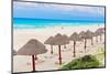 Beach on Caribbean Sea in Cancun, Mexico-Mark52-Mounted Photographic Print