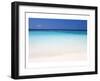 Beach on Ihuru Island, North Male Atoll, Maldives-null-Framed Art Print