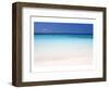 Beach on Ihuru Island, North Male Atoll, Maldives-null-Framed Art Print