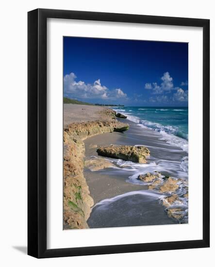 Beach on Jupiter Island-James Randklev-Framed Photographic Print