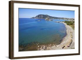 Beach on Kefalos Bay, Kos, Dodecanese, Greek Islands, Greece, Europe-null-Framed Photographic Print