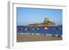 Beach on Kefalos Bay Looking Out to Kastri Island, Kos, Dodecanese, Greek Islands, Greece, Europe-null-Framed Photographic Print