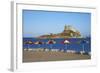 Beach on Kefalos Bay Looking Out to Kastri Island, Kos, Dodecanese, Greek Islands, Greece, Europe-null-Framed Photographic Print