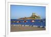 Beach on Kefalos Bay Looking Out to Kastri Island, Kos, Dodecanese, Greek Islands, Greece, Europe-null-Framed Photographic Print