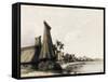 Beach on Mbau Island in 1848-null-Framed Stretched Canvas