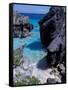 Beach on South Coast, Bermuda, Caribbean-Alan Klehr-Framed Stretched Canvas