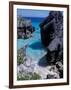 Beach on South Coast, Bermuda, Caribbean-Alan Klehr-Framed Photographic Print