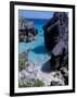 Beach on South Coast, Bermuda, Caribbean-Alan Klehr-Framed Photographic Print