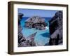 Beach on South Coast, Bermuda, Caribbean-Alan Klehr-Framed Photographic Print