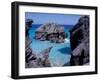 Beach on South Coast, Bermuda, Caribbean-Alan Klehr-Framed Photographic Print