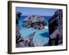 Beach on South Coast, Bermuda, Caribbean-Alan Klehr-Framed Photographic Print