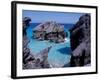 Beach on South Coast, Bermuda, Caribbean-Alan Klehr-Framed Photographic Print