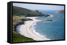 Beach on St. Martin's Island, Isles of Scilly, United Kingdom, Europe-Peter Groenendijk-Framed Stretched Canvas