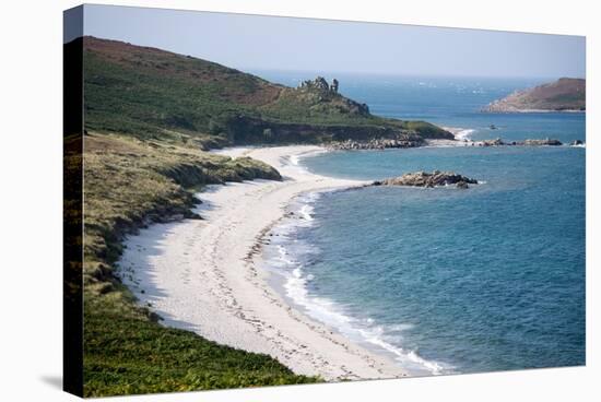 Beach on St. Martin's Island, Isles of Scilly, United Kingdom, Europe-Peter Groenendijk-Stretched Canvas