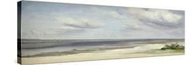 Beach on the Baltic Sea at Laboe, 1842-Jacob Gensler-Stretched Canvas