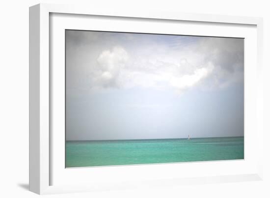 Beach on the Caribbean Island of Grenada-Frank May-Framed Photo