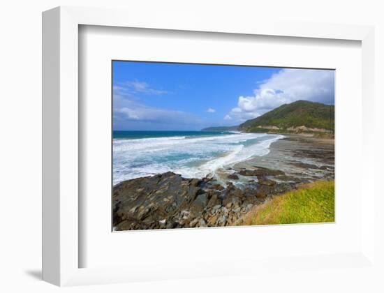 Beach on the Great Ocean Road, Victoria, Australia-null-Framed Art Print