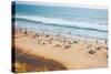 Beach on the Indian Ocean. India (Tilt Shift Lens).-Andrey Armyagov-Stretched Canvas