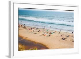 Beach on the Indian Ocean. India (Tilt Shift Lens).-Andrey Armyagov-Framed Photographic Print