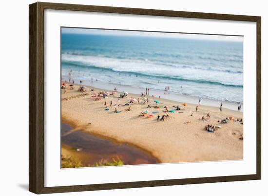 Beach on the Indian Ocean. India (Tilt Shift Lens).-Andrey Armyagov-Framed Photographic Print