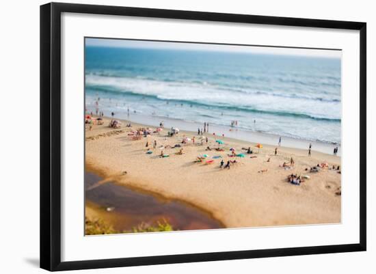 Beach on the Indian Ocean. India (Tilt Shift Lens).-Andrey Armyagov-Framed Photographic Print