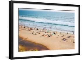 Beach on the Indian Ocean. India (Tilt Shift Lens).-Andrey Armyagov-Framed Photographic Print