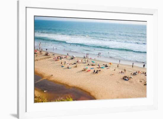 Beach on the Indian Ocean. India (Tilt Shift Lens).-Andrey Armyagov-Framed Photographic Print