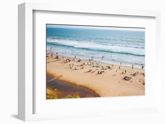 Beach on the Indian Ocean. India (Tilt Shift Lens).-Andrey Armyagov-Framed Photographic Print