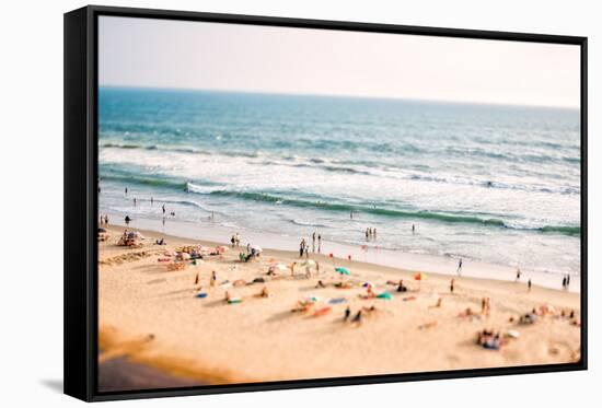 Beach on the Indian Ocean. India (Tilt Shift Lens).-Andrey Armyagov-Framed Stretched Canvas