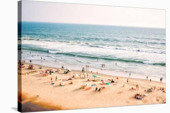 Beach on the Indian Ocean. India (Tilt Shift Lens).-Andrey Armyagov-Stretched Canvas