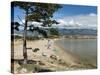 Beach on the Lopar Peninsula, Rab Island, Kvarner Gulf, Croatia, Adriatic, Europe-Stuart Black-Stretched Canvas