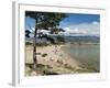 Beach on the Lopar Peninsula, Rab Island, Kvarner Gulf, Croatia, Adriatic, Europe-Stuart Black-Framed Photographic Print