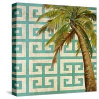 Beach Palm Turquoise Pattern II-Patricia Pinto-Stretched Canvas