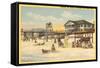 Beach, Panama City, Florida-null-Framed Stretched Canvas