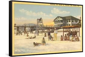 Beach, Panama City, Florida-null-Framed Stretched Canvas