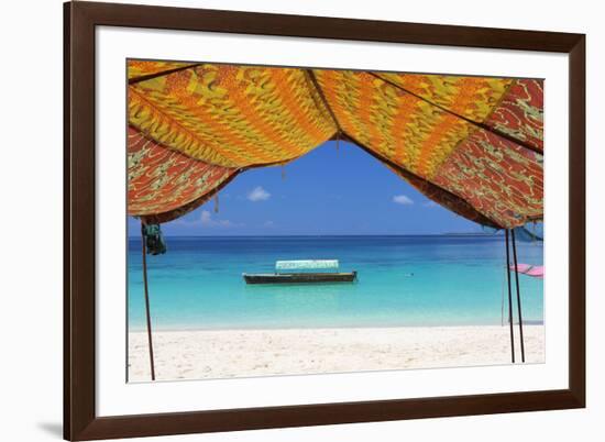 Beach, Pange Island, Zanzibar, Tanzania, East Africa, Africa-Vincenzo Lombardo-Framed Photographic Print