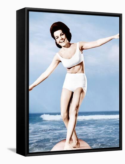 Beach Party, Annette Funicello, 1963-null-Framed Stretched Canvas