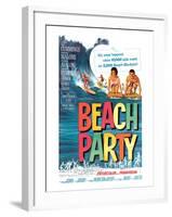 Beach Party, Annette Funicello, Frankie Avalon, 1963-null-Framed Photo