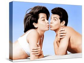 Beach Party, Annette Funicello, Frankie Avalon, 1963-null-Stretched Canvas