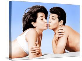 Beach Party, Annette Funicello, Frankie Avalon, 1963-null-Stretched Canvas