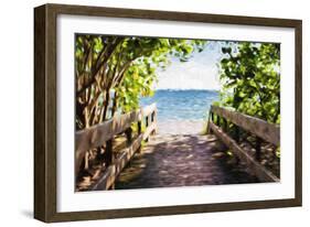 Beach Path - In the Style of Oil Painting-Philippe Hugonnard-Framed Giclee Print