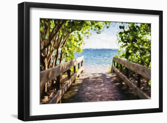 Beach Path - In the Style of Oil Painting-Philippe Hugonnard-Framed Giclee Print