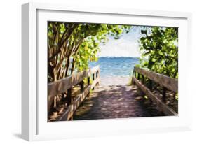 Beach Path - In the Style of Oil Painting-Philippe Hugonnard-Framed Giclee Print