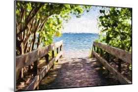Beach Path - In the Style of Oil Painting-Philippe Hugonnard-Mounted Giclee Print