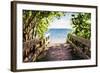 Beach Path - In the Style of Oil Painting-Philippe Hugonnard-Framed Giclee Print